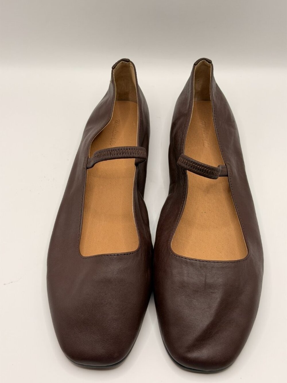 Madewell Women's The Greta Brown Leather Ballet Flat Sz 10.5 - Picture 2 of 8